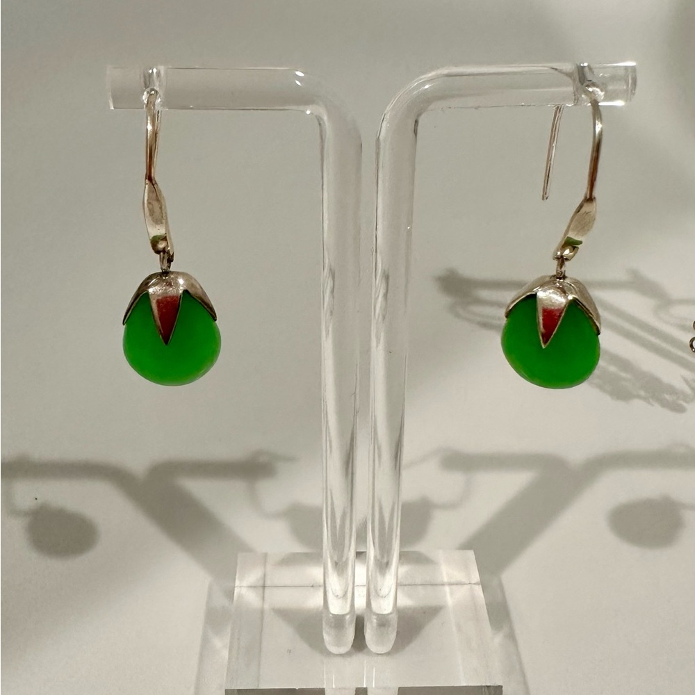 Brand New Ilaria Peru 925 silver dangling earrings, hand crafted